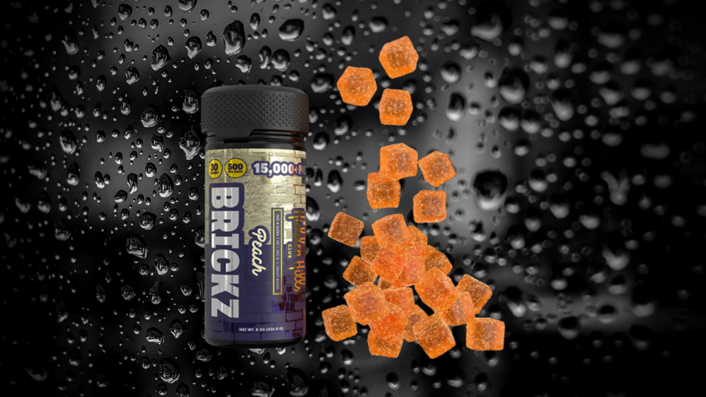 Brickz Heady Blend 15000MG Edible Peach