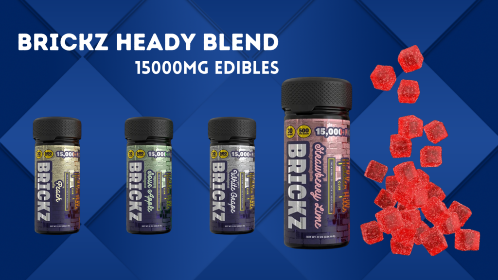 Brickz Heady Blend 15000MG Edibles