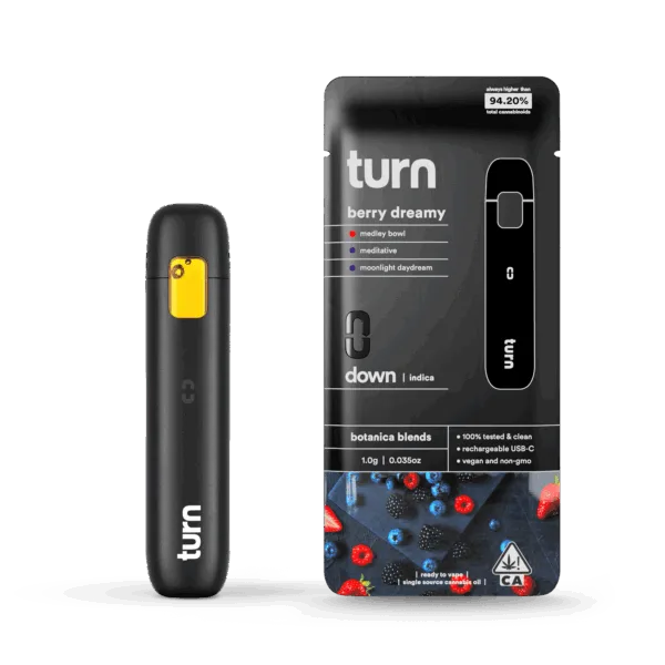 Turn Delta THC-P Disposable Vape 2G Botanica Blends