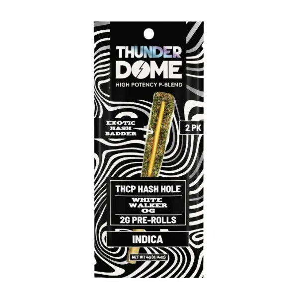 Thunder Dome Delta THC-P Exotic Hash Badder Pre-Rolls 2G