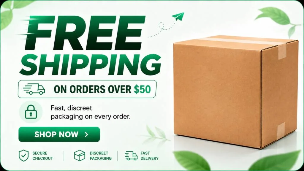 Free shipping on orders over $50 — fast, discreet packaging